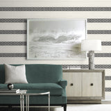 LN40100 striped wallpaper living room vinyl from the Coastal Haven from Lillian August
