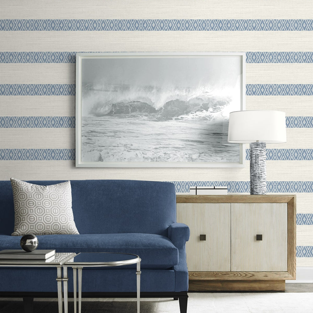 
                  
                    LN40102 striped wallpaper living room vinyl from the Coastal Haven from Lillian August
                  
                