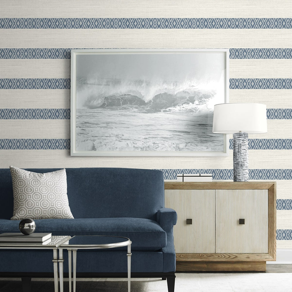 
                  
                    LN40112 striped wallpaper living room vinyl from the Coastal Haven from Lillian August
                  
                
