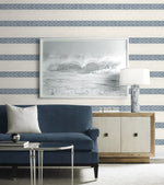 LN40112 striped wallpaper living room vinyl from the Coastal Haven from Lillian August