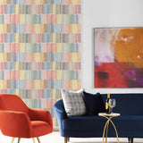 LN40301 abstract stripe vinyl wallpaper living room from the Coastal Haven collection by Lillian August