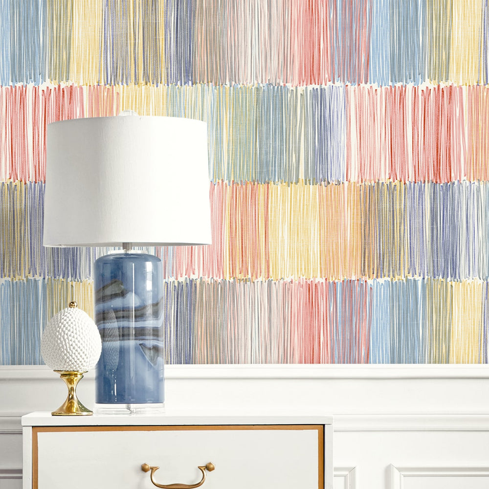 
                  
                    LN40301 abstract stripe vinyl wallpaper decor from the Coastal Haven collection by Lillian August
                  
                
