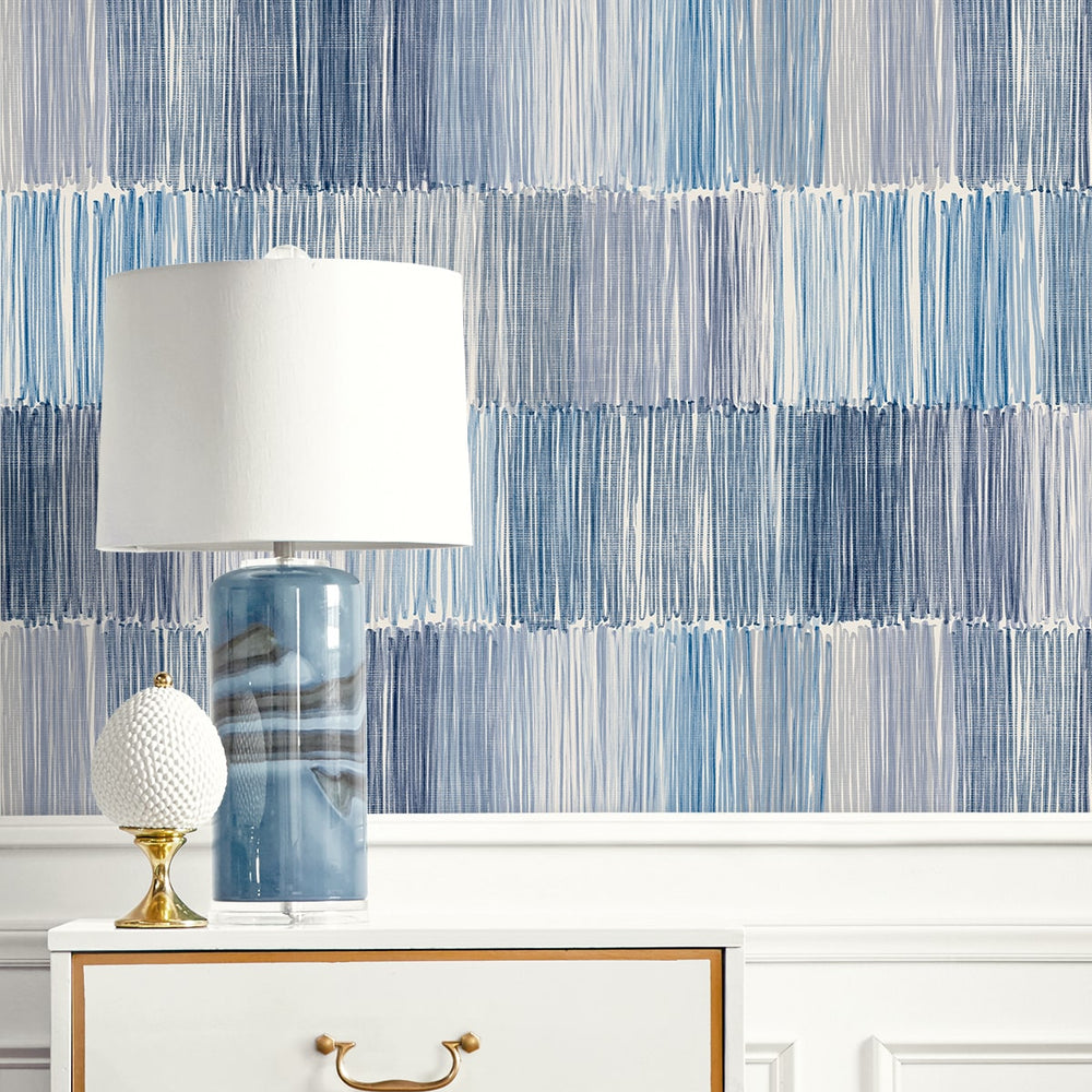 
                  
                    LN40302 abstract stripe vinyl wallpaper decor from the Coastal Haven collection by Lillian August
                  
                