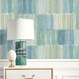 LN40304 abstract stripe vinyl wallpaper decor from the Coastal Haven collection by Lillian August