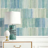 LN40304 abstract stripe vinyl wallpaper decor from the Coastal Haven collection by Lillian August