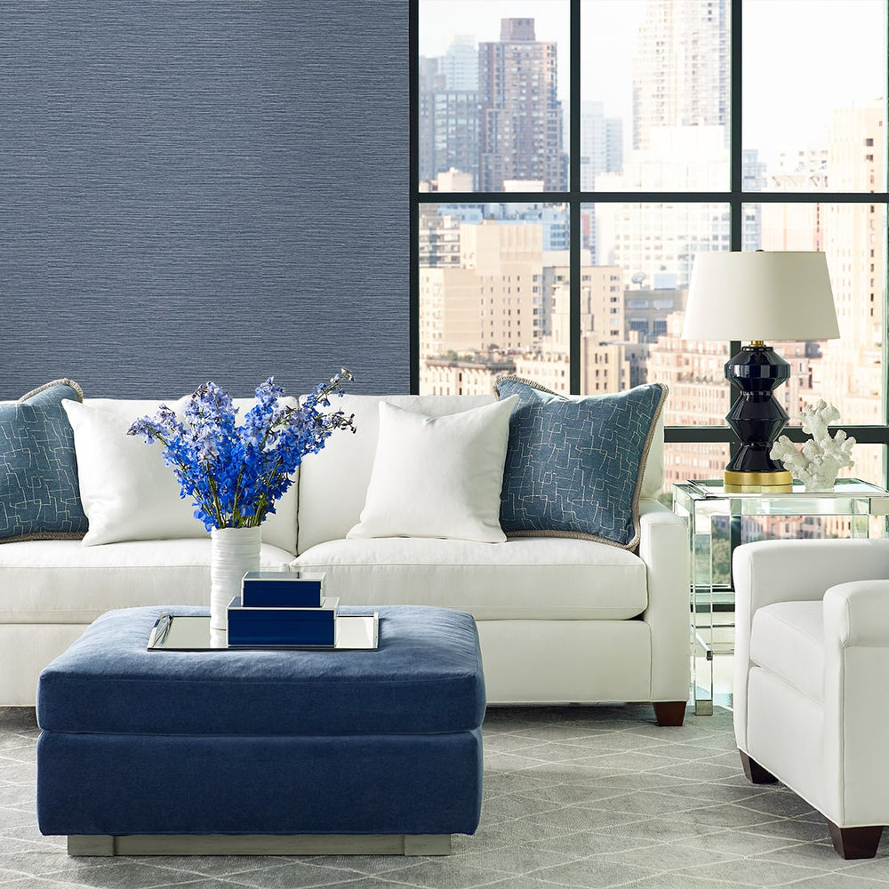 
                  
                    LN40402 faux sisal vinyl wallpaper living room from the Coastal Haven collection by Lillian August
                  
                