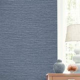 LN40402 faux sisal vinyl wallpaper decor from the Coastal Haven collection by Lillian August