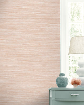 LN40406 faux sisal vinyl wallpaper decor from the Coastal Haven collection by Lillian August