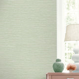 LN40414 faux sisal vinyl wallpaper decor from the Coastal Haven collection by Lillian August