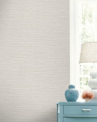 LN40418 faux sisal vinyl wallpaper decor from the Coastal Haven collection by Lillian August