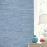LN40422 faux sisal vinyl wallpaper decor from the Coastal Haven collection by Lillian August