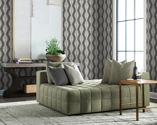 LN40500 palm ogee textured vinyl wallpaper living room from Lillian August