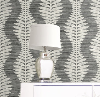 LN40500 palm ogee textured vinyl wallpaper decor from Lillian August