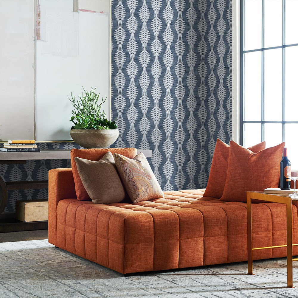 
                  
                    LN40502 palm ogee textured vinyl wallpaper living room from Lillian August
                  
                