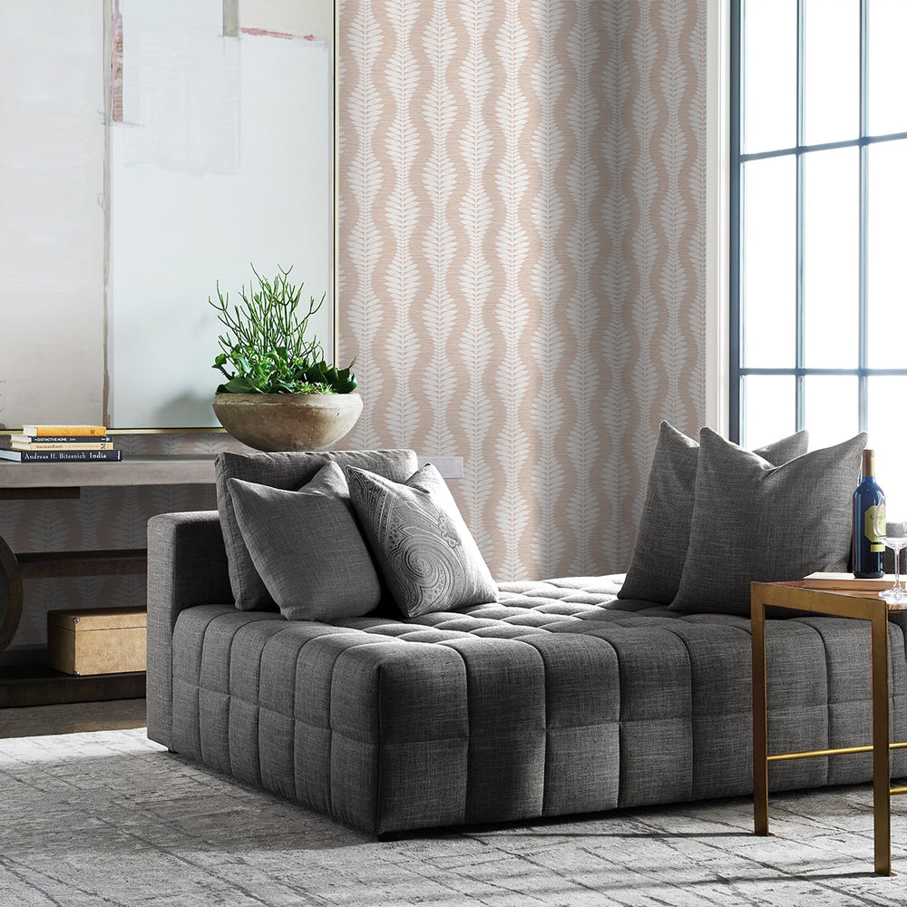 
                  
                    LN40506 palm ogee textured vinyl wallpaper living room from Lillian August
                  
                