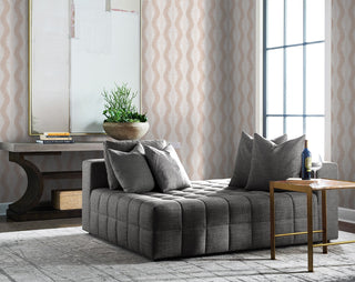 LN40506 palm ogee textured vinyl wallpaper living room from Lillian August