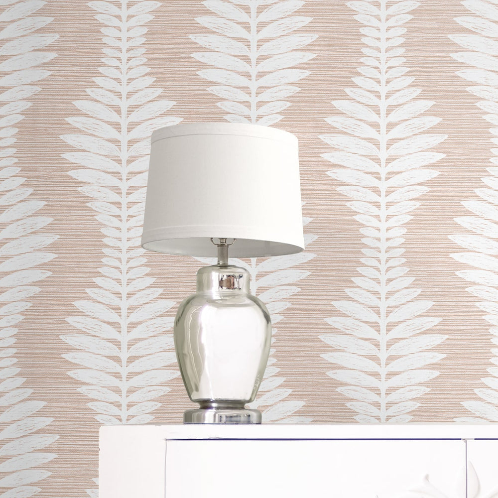 
                  
                    LN40506 palm ogee textured vinyl wallpaper decor from Lillian August
                  
                