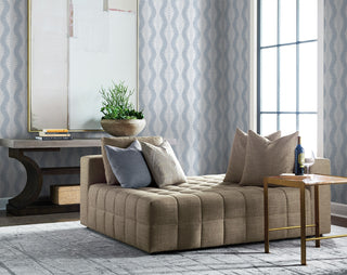 LN40512 palm ogee textured vinyl wallpaper living room from Lillian August
