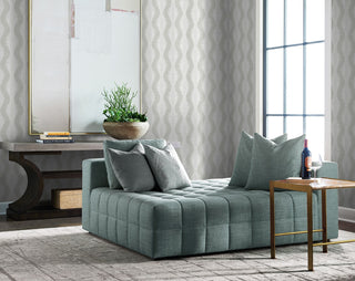 LN40518 palm ogee textured vinyl wallpaper living room from Lillian August