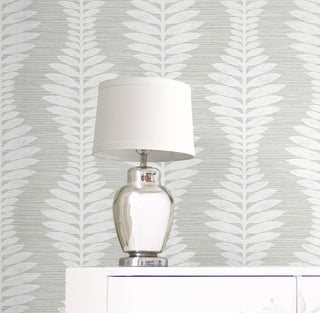LN40518 palm ogee textured vinyl wallpaper decor from Lillian August