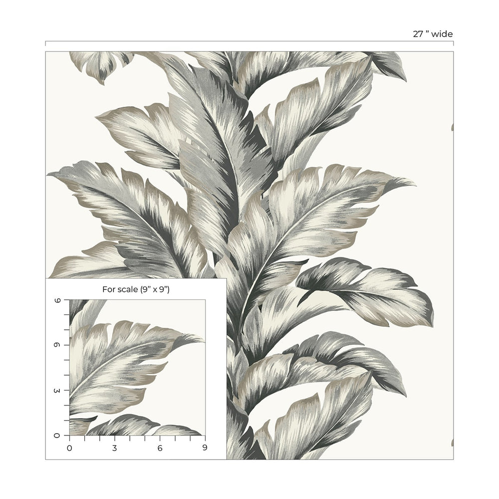
                  
                    LN40600 palm leaf textured vinyl wallpaper scale from the Coastal Haven collection by Lillian August
                  
                