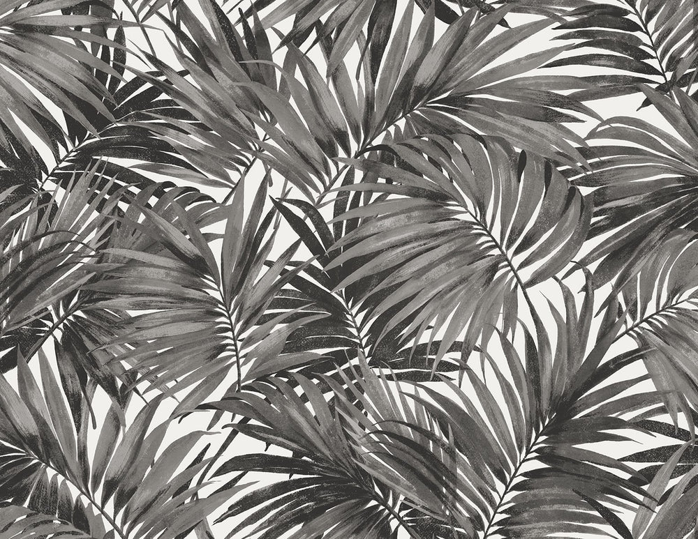 Cordelia Tossed Palms Embossed Vinyl Unpasted Wallpaper