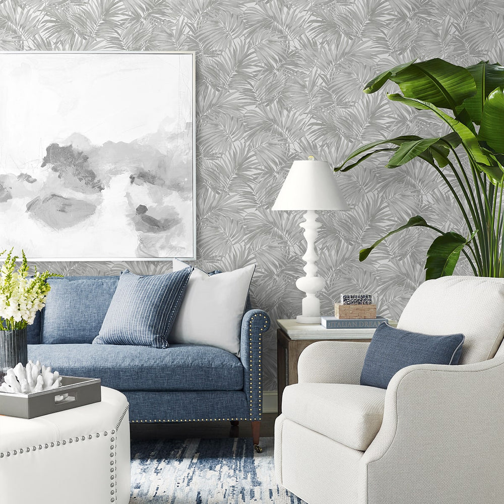 
                  
                    LN40708 tossed palm embossed vinyl wallpaper living room from Lillian August
                  
                