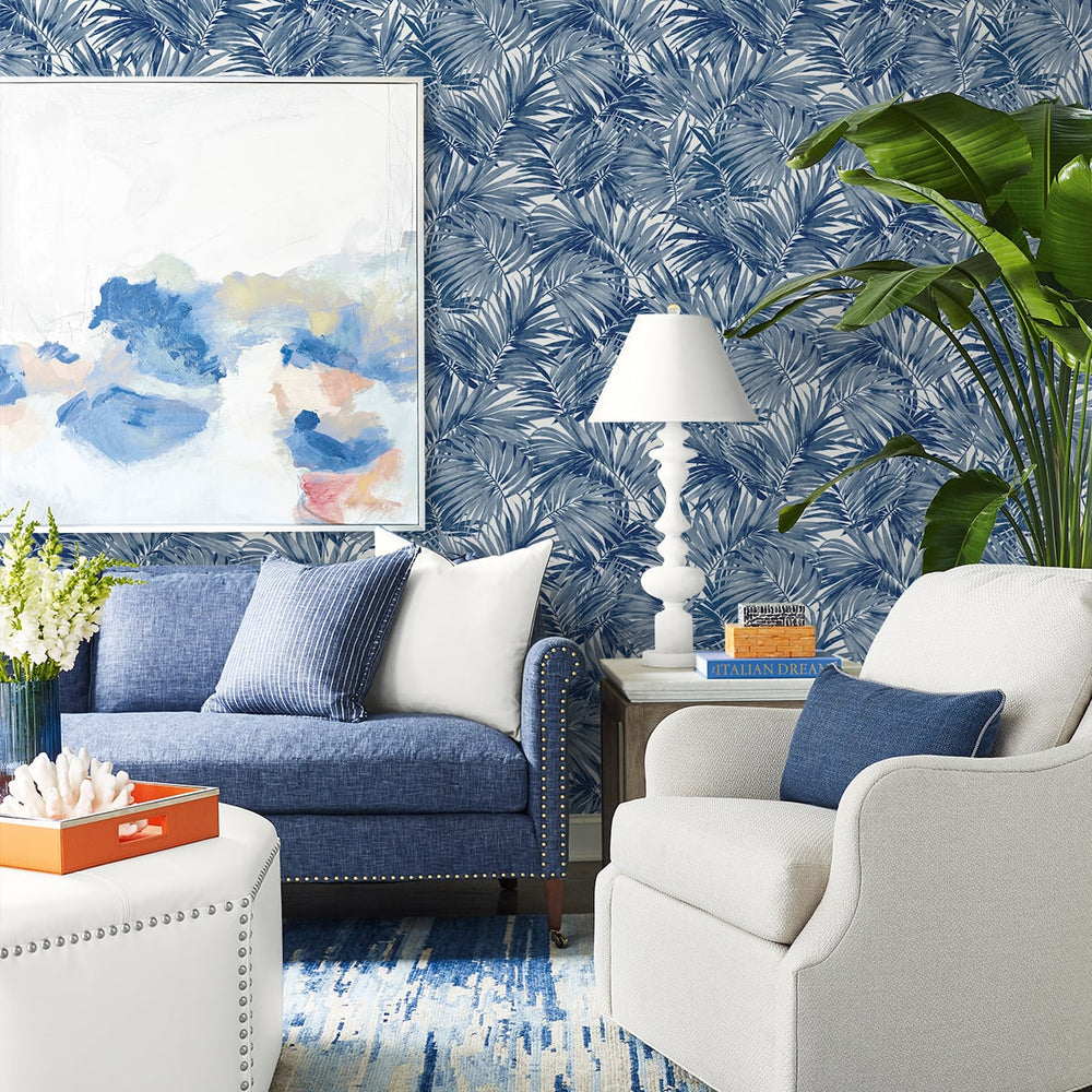 
                  
                    LN40712 tossed palm embossed vinyl wallpaper living room from Lillian August
                  
                