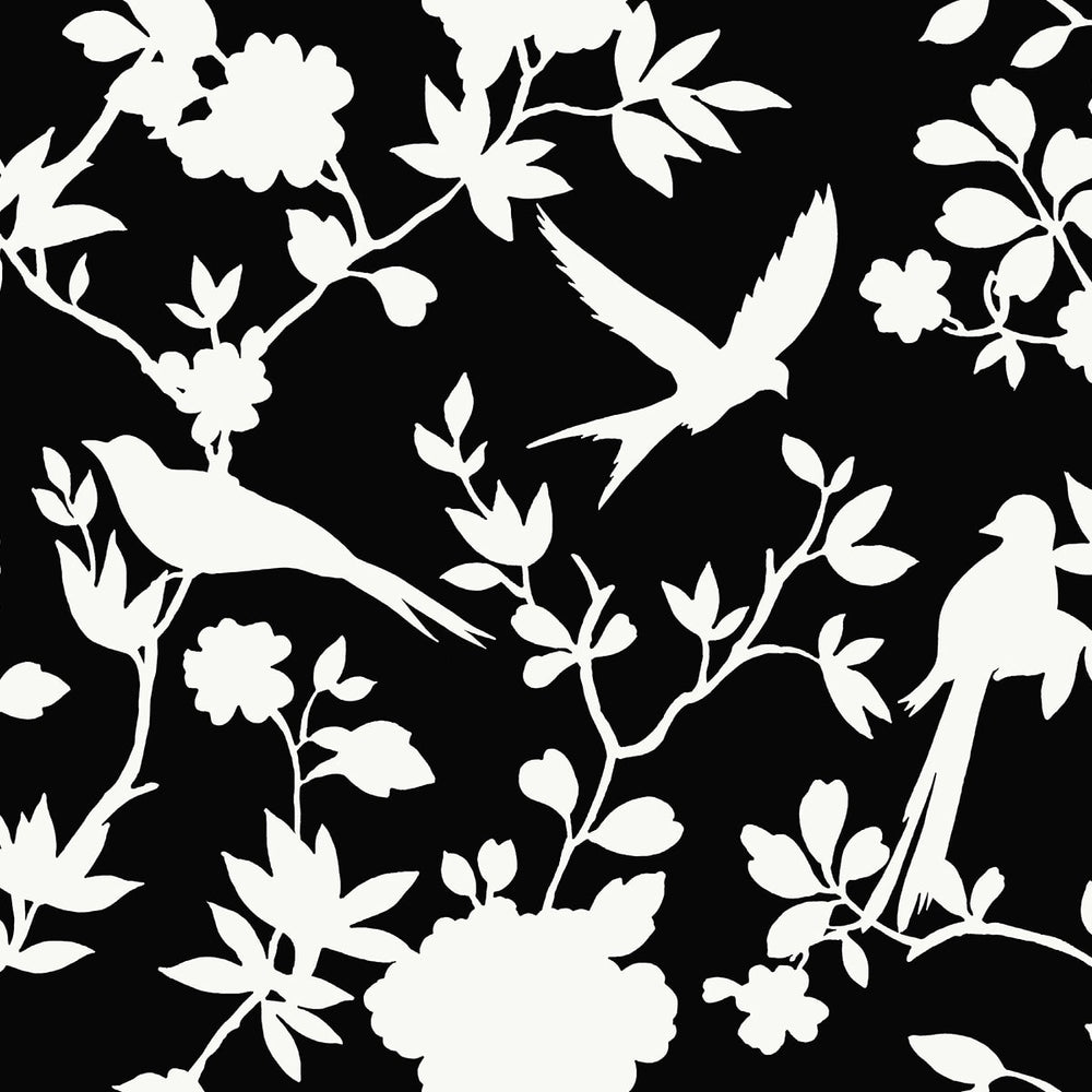 LN40900 bird toile vinyl wallpaper from the Coastal Haven collection by Lillian August
