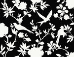Kauai Bird Toile Embossed Vinyl Unpasted Wallpaper
