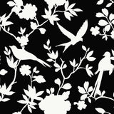 LN40900 bird toile vinyl wallpaper from the Coastal Haven collection by Lillian August