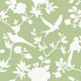 LN40904 bird toile vinyl wallpaper from the Coastal Haven collection by Lillian August