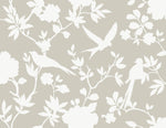 LN40907 bird toile vinyl wallpaper from the Coastal Haven collection by Lillian August