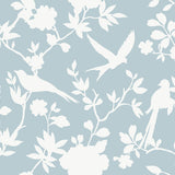 LN40912 bird toile vinyl wallpaper from the Coastal Haven collection by Lillian August