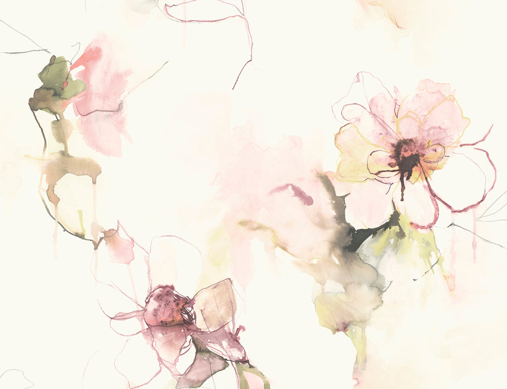 LW50001 Floral Wallpaper from the Living with Art collection by Seabrook Designs