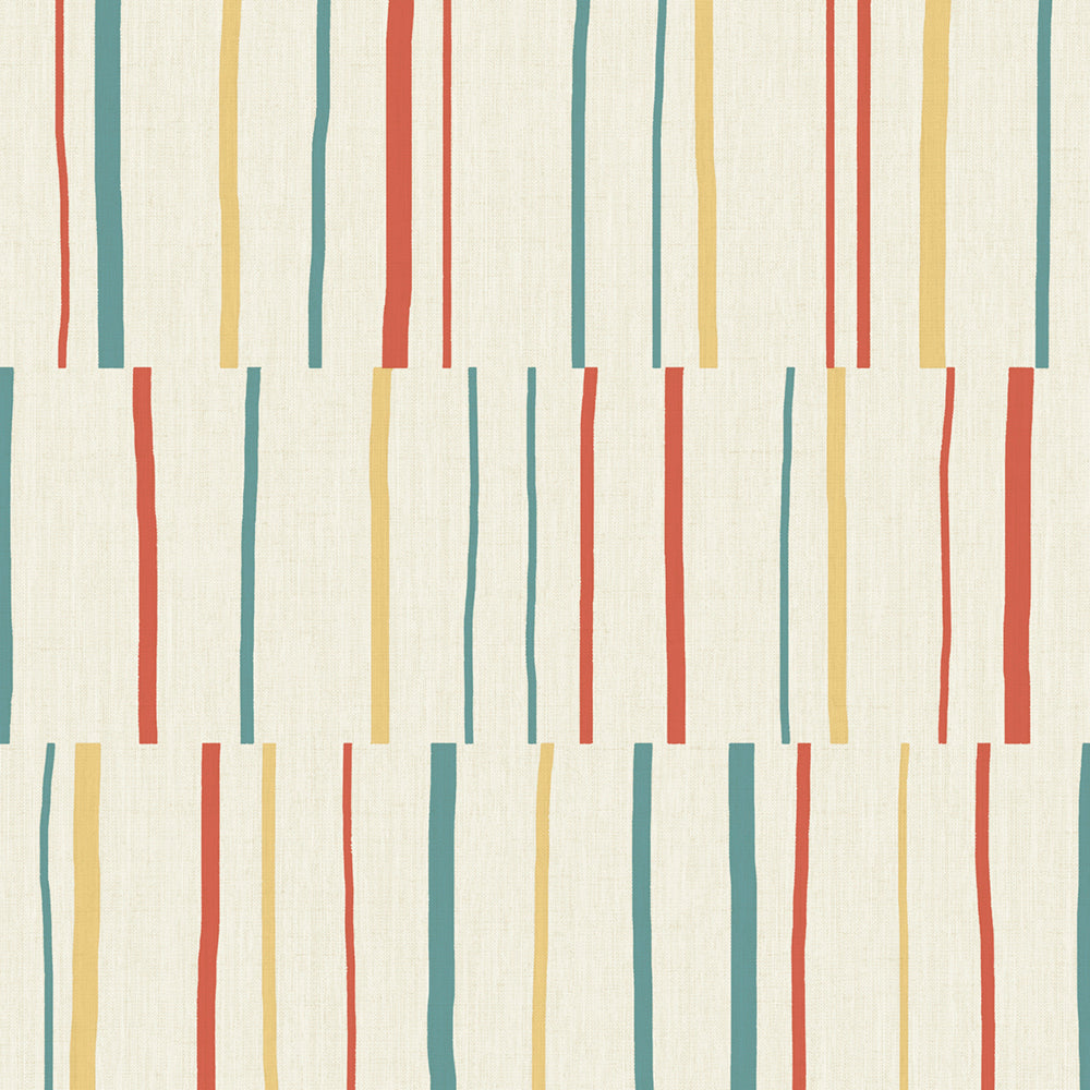 LW51201 Striped Wallpaper from the Living with Art collection by Seabrook Designs