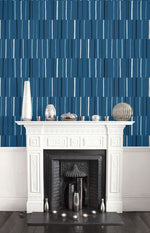 Living with Art Block Lines Striped Wallpaper