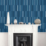 Living with Art Block Lines Striped Wallpaper