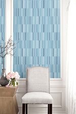 Living with Art Block Lines Striped Wallpaper