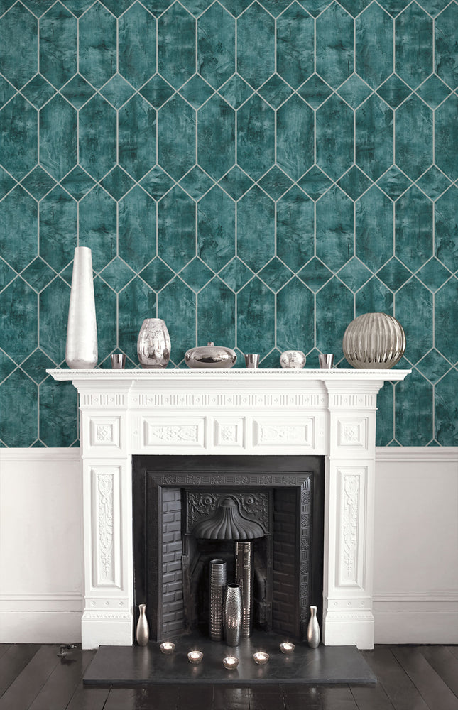 Living with Art Geometric Faux Wallpaper