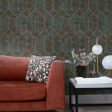 Living with Art Geometric Faux Wallpaper