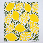 KT603 lemon tea towel design from Hazelmade