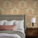 Paisley damask wallpaper bedroom SD10009AM from Say Decor