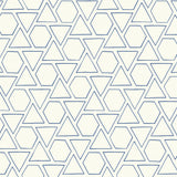 MB30112 blue sun shapes geometric wallpaper from the Beach House collection by Seabrook Designs