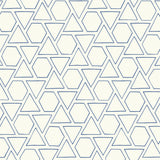 MB30112 blue sun shapes geometric wallpaper from the Beach House collection by Seabrook Designs