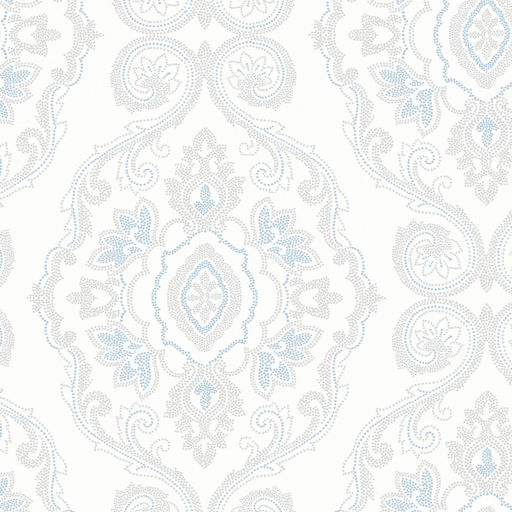 
                  
                    MB30302 blue nautical damask coastal wallpaper from the Beach House collection by Seabrook Designs
                  
                
