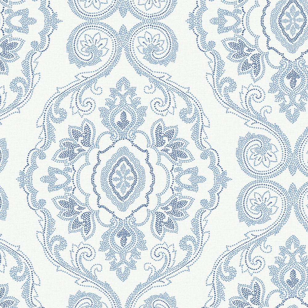 
                  
                    MB30312 blue nautical damask coastal wallpaper from the Beach House collection by Seabrook Designs
                  
                