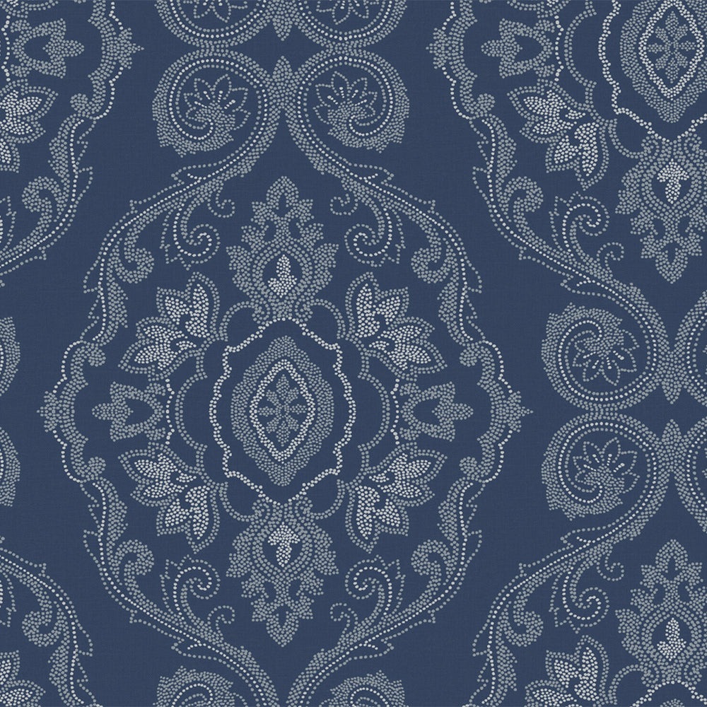 
                  
                    MB30322 blue nautical damask coastal wallpaper from the Beach House collection by Seabrook Designs
                  
                