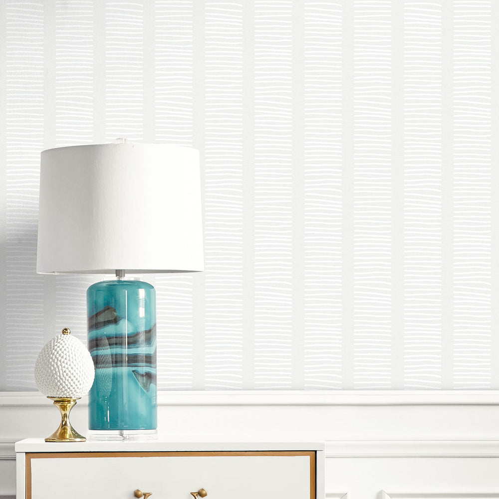 
                  
                    MB30412 gray coastline striped wallpaper accent from the Beach House collection by Seabrook Designs
                  
                