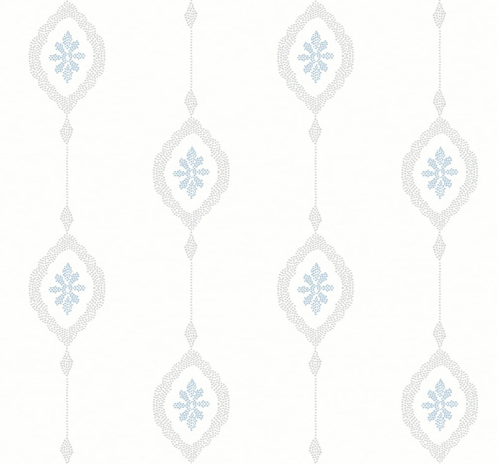 MB30502 sand dollar stripe nautical wallpaper from the Beach House collection by Seabrook Designs